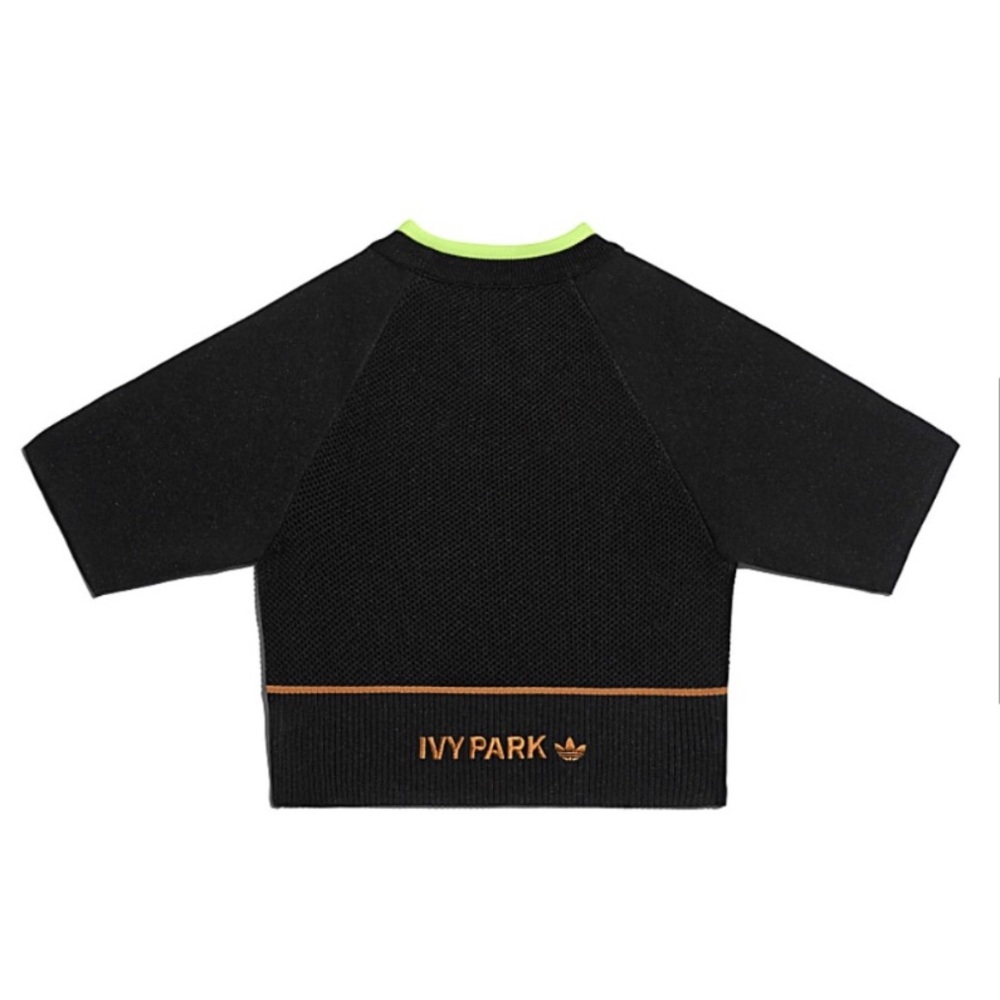 adidas x IVY PARK Black Knit Crop Top - Picture 3 of 7